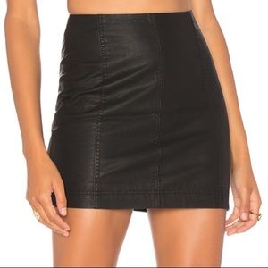 Free People Modern Femme Vegan Mini Skirt